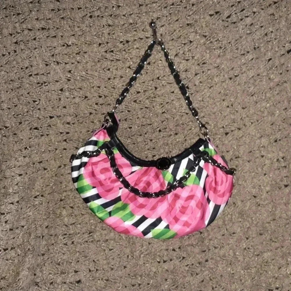 Y2K-LE SPORTSAC X OC-TIJUANA ROSE-Hobo-Complete-2 Straps/Hang Charm-Near Mint - Picture 3 of 6